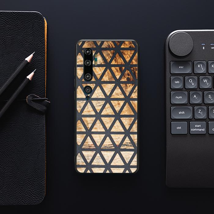 Xiaomi Mi NOTE 10 / 10 Pro Handyhülle aus Harz und Holz - Synergy#F29
