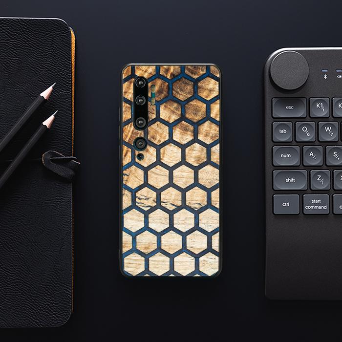 Xiaomi Mi NOTE 10 / 10 Pro Handyhülle aus Harz und Holz - Synergy#F36