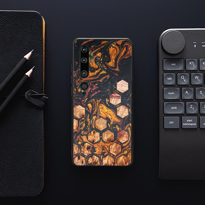 Xiaomi Mi NOTE 10 / 10 Pro Handyhülle aus Harz und Holz - Synergy#F38