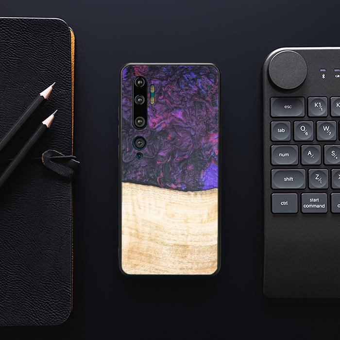 Xiaomi Mi NOTE 10 / 10 Pro Handyhülle aus Harz und Holz - Synergy#F4