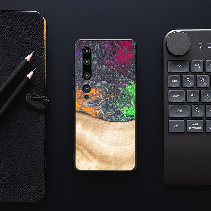 Xiaomi Mi NOTE 10 / 10 Pro Handyhülle aus Harz und Holz - Synergy#F6