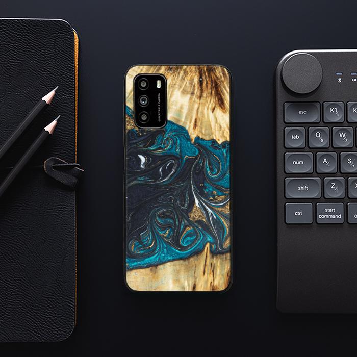 Xiaomi POCO M3 Handyhülle aus Harz und Holz - SYNERGY#E1
