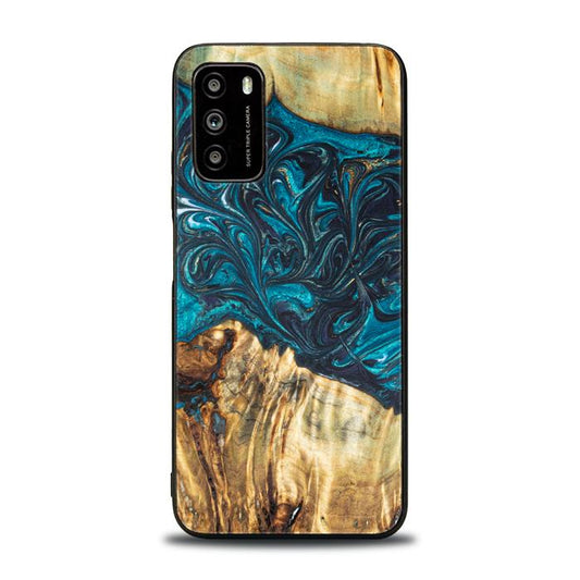 Xiaomi POCO M3 Handyhülle aus Harz und Holz - Synergy#E12