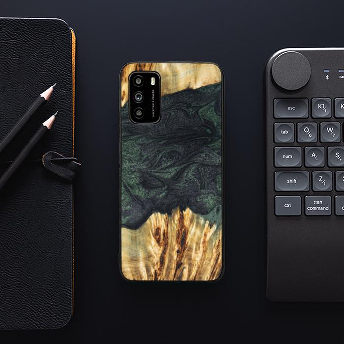 Xiaomi POCO M3 Handyhülle aus Harz und Holz - Synergy#E25