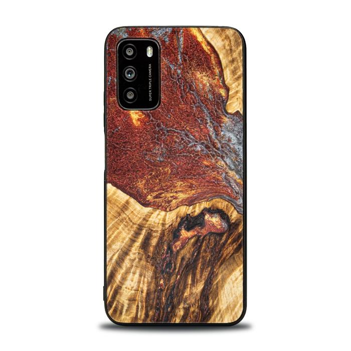 Xiaomi POCO M3 Handyhülle aus Harz und Holz - Synergy#E9