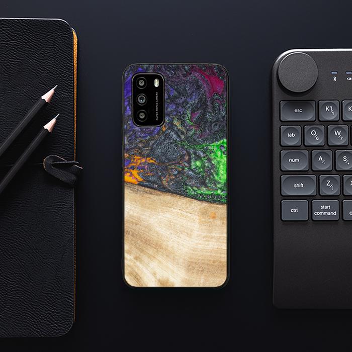Xiaomi POCO M3 Handyhülle aus Harz und Holz - Synergy#F10