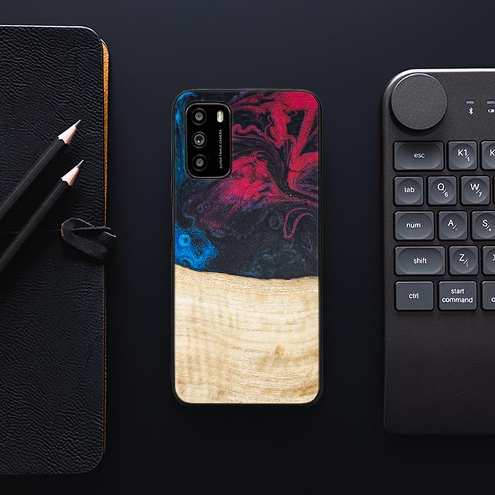 Xiaomi POCO M3 Handyhülle aus Harz und Holz - Synergy#F14
