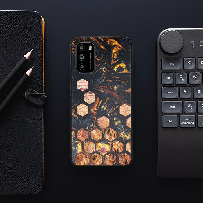 Xiaomi POCO M3 Handyhülle aus Harz und Holz - Synergy#F26