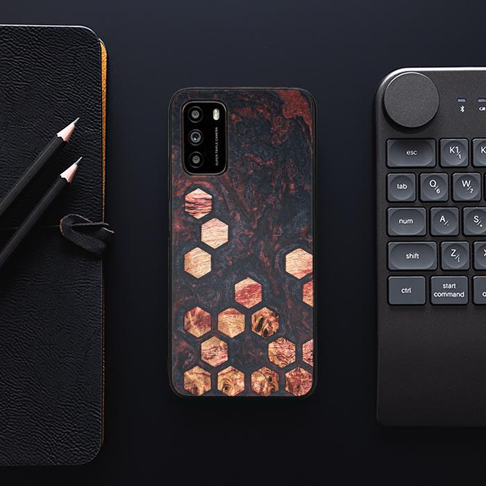 Xiaomi POCO M3 Handyhülle aus Harz und Holz - Synergy#F27