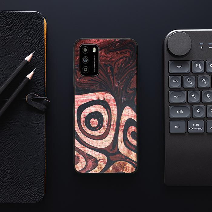 Xiaomi POCO M3 Handyhülle aus Harz und Holz - Synergy#F32