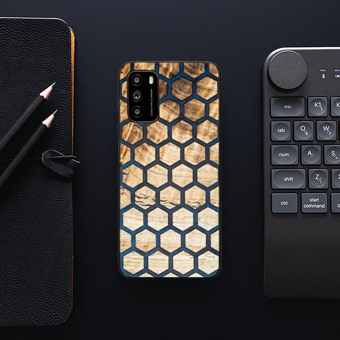 Xiaomi POCO M3 Handyhülle aus Harz und Holz - Synergy#F36