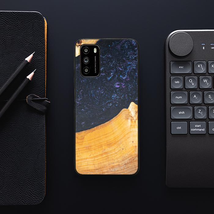Xiaomi POCO M3 Handyhülle aus Harz und Holz - Synergy#F37