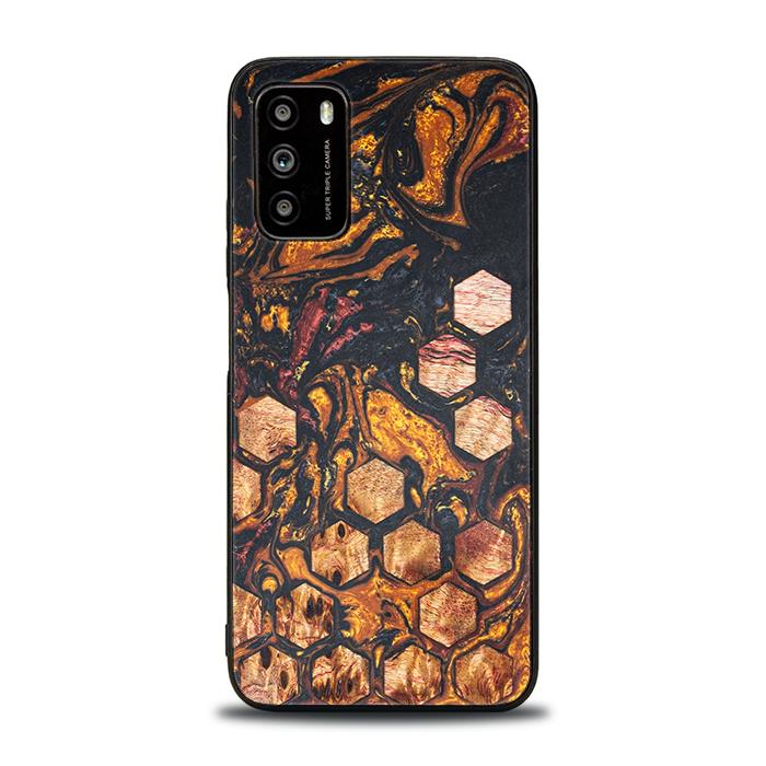 Xiaomi POCO M3 Handyhülle aus Harz und Holz - Synergy#F38