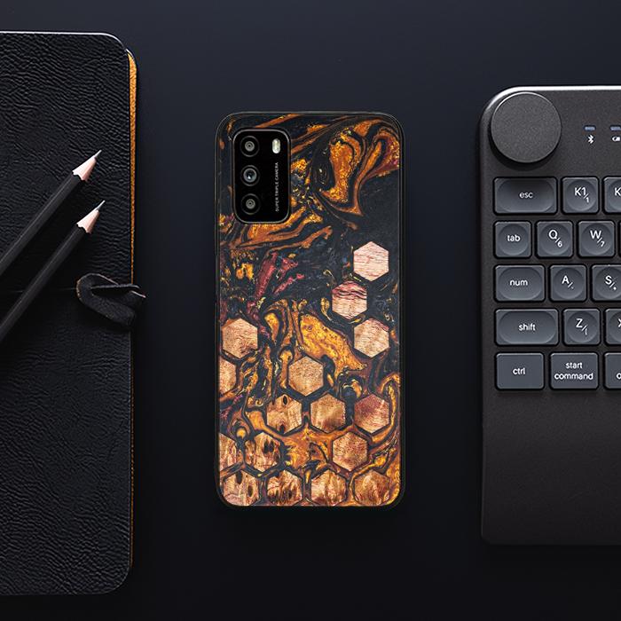 Xiaomi POCO M3 Handyhülle aus Harz und Holz - Synergy#F38