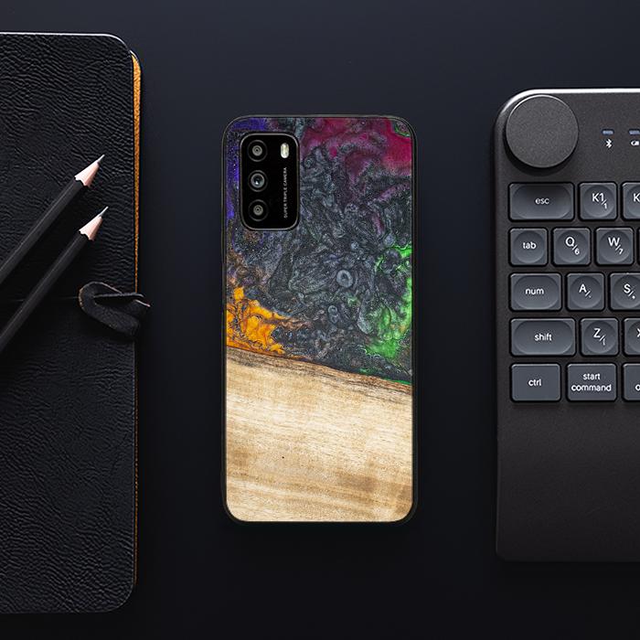 Xiaomi POCO M3 Handyhülle aus Harz und Holz - Synergy#F8