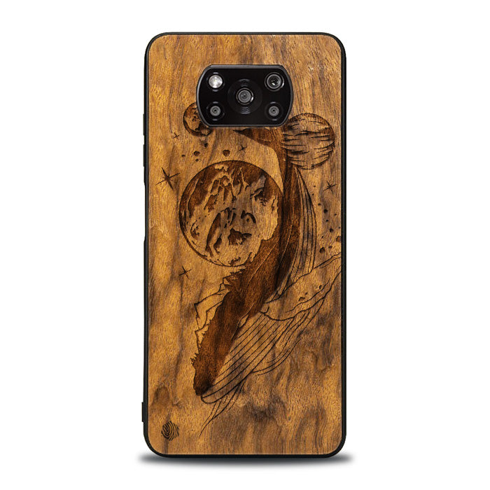 Xiaomi POCO X3 / X3 Pro Wooden Phone Case - Cosmic Whale