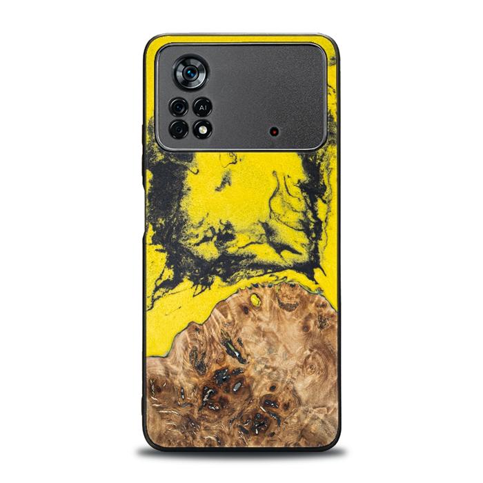 Xiaomi POCO X4 Pro 5G Handyhülle aus Harz und Holz - Borussia#ChL