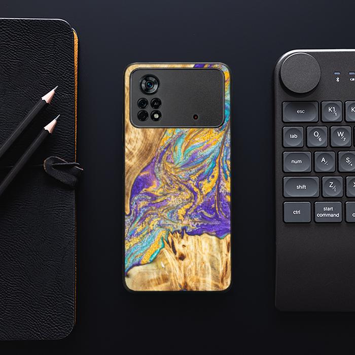 Xiaomi POCO X4 Pro 5G Resin & Wood Phone Case - SYNERGY#E2