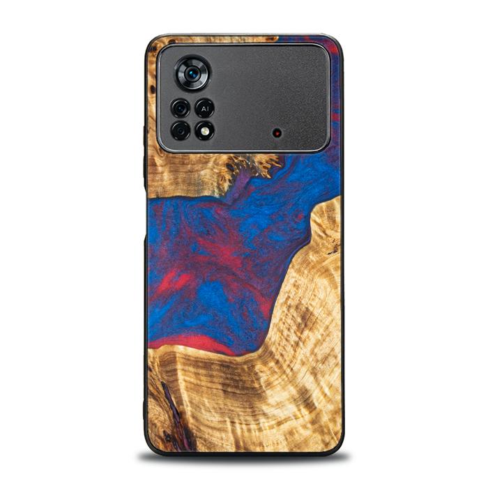 Xiaomi POCO X4 Pro 5G Handyhülle aus Harz und Holz - Synergy#E10
