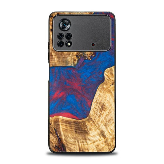 Xiaomi POCO X4 Pro 5G Handyhülle aus Harz und Holz - Synergy#E10