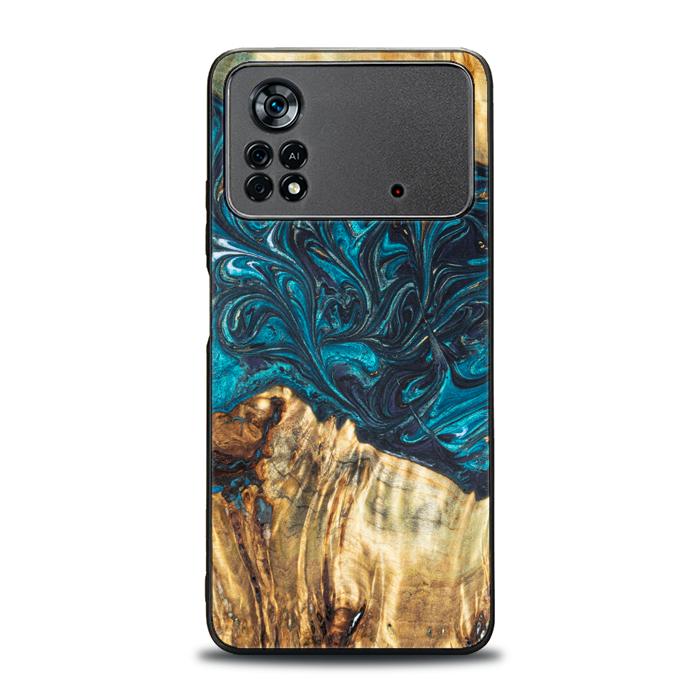 Xiaomi POCO X4 Pro 5G Handyhülle aus Harz und Holz - Synergy#E12