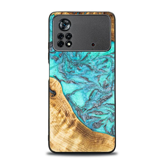 Xiaomi POCO X4 Pro 5G Handyhülle aus Harz und Holz - Synergy#E13