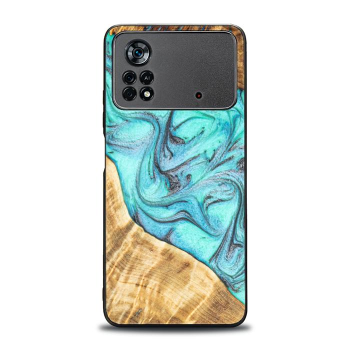 Xiaomi POCO X4 Pro 5G Handyhülle aus Harz und Holz - Synergy#E16