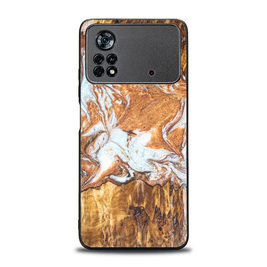 Xiaomi POCO X4 Pro 5G Handyhülle aus Harz und Holz - Synergy#E18