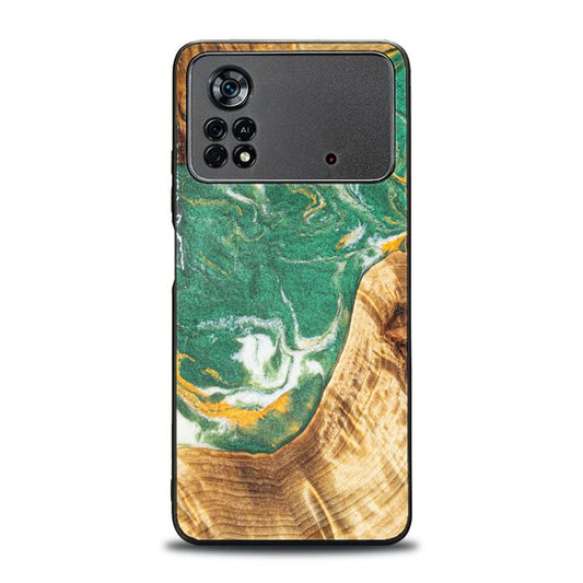 Xiaomi POCO X4 Pro 5G Handyhülle aus Harz und Holz - Synergy#E20
