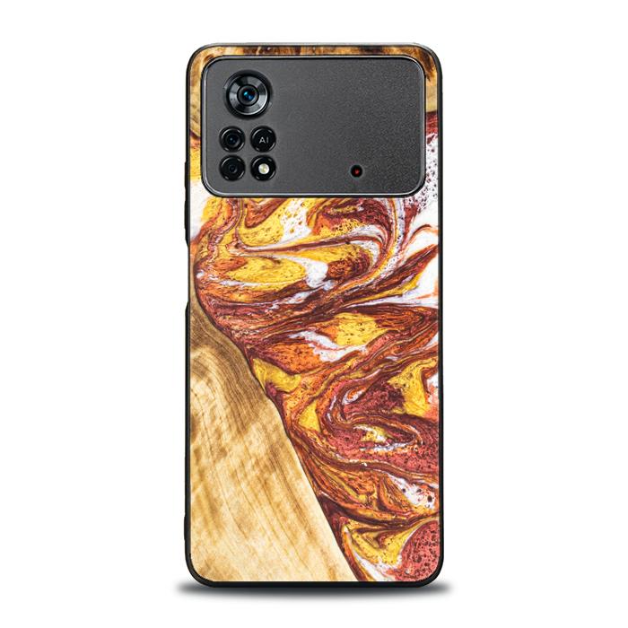 Xiaomi POCO X4 Pro 5G Handyhülle aus Harz und Holz - Synergy#E4