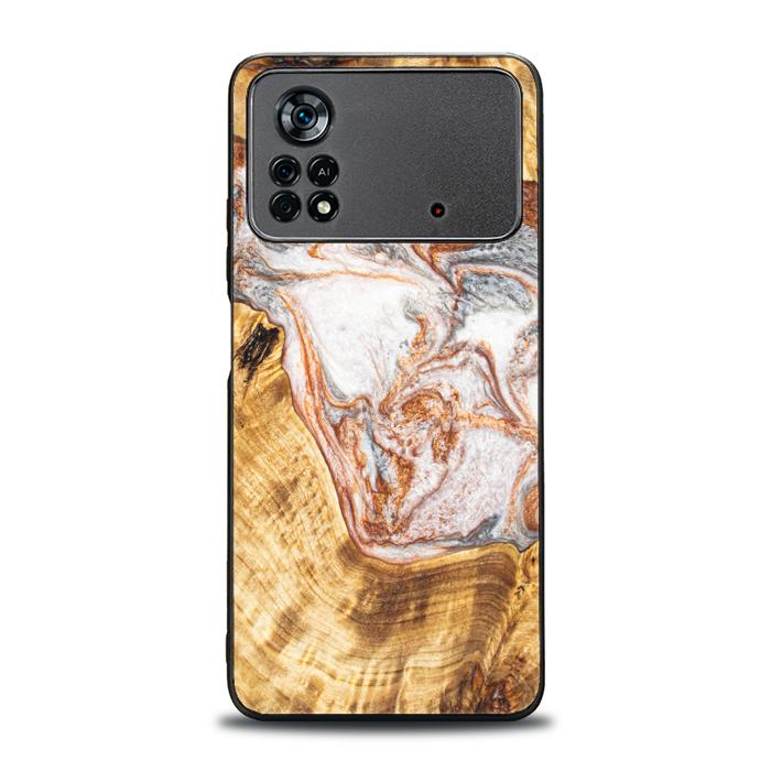 Xiaomi POCO X4 Pro 5G Handyhülle aus Harz und Holz - Synergy#E5