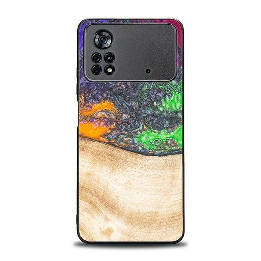 Xiaomi POCO X4 Pro 5G Handyhülle aus Harz und Holz - Synergy#F1