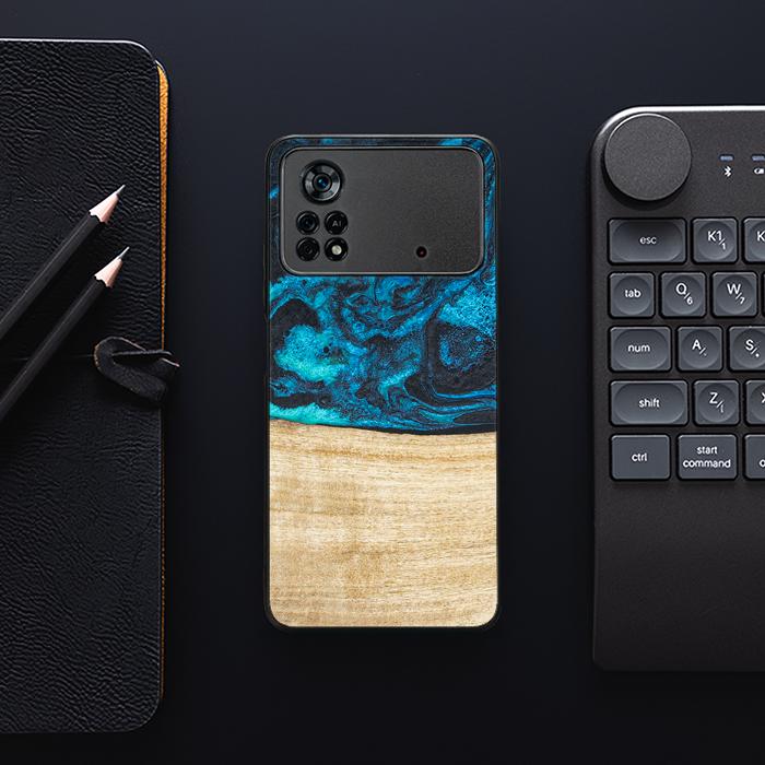 Xiaomi POCO X4 Pro 5G Handyhülle aus Harz und Holz - Synergy#F11