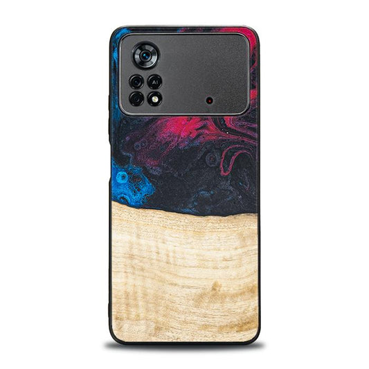 Xiaomi POCO X4 Pro 5G Handyhülle aus Harz und Holz - Synergy#F14