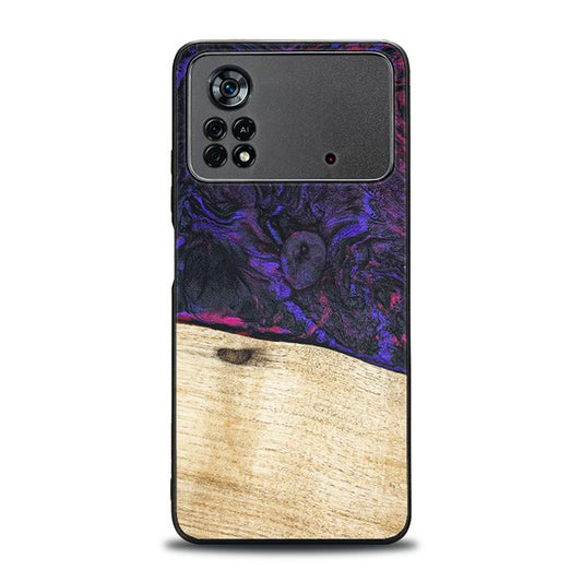 Xiaomi POCO X4 Pro 5G Handyhülle aus Harz und Holz - Synergy#F18