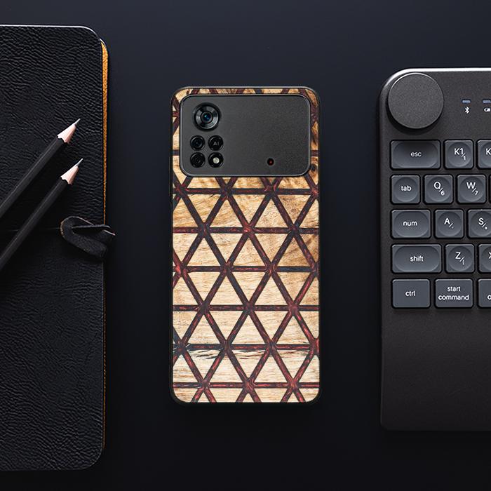 Xiaomi POCO X4 Pro 5G Handyhülle aus Harz und Holz - Synergy#F22