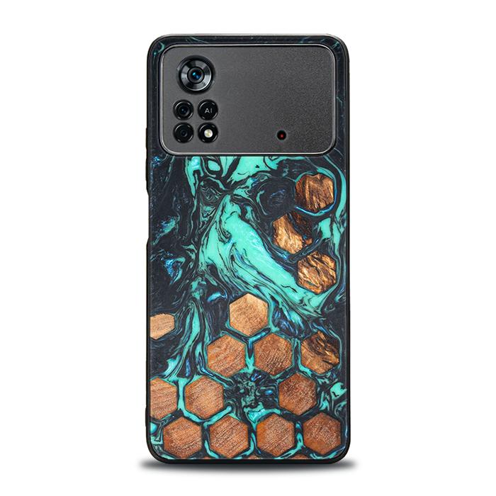Xiaomi POCO X4 Pro 5G Handyhülle aus Harz und Holz - Synergy#F23