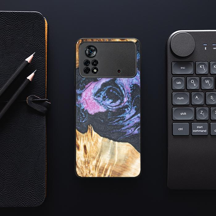 Xiaomi POCO X4 Pro 5G Handyhülle aus Harz und Holz - Synergy#F25