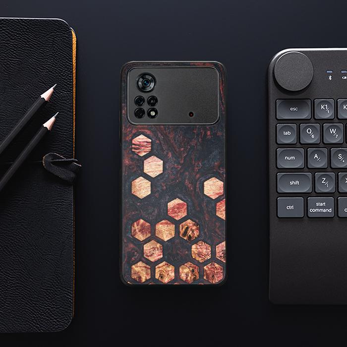 Xiaomi POCO X4 Pro 5G Handyhülle aus Harz und Holz - Synergy#F27