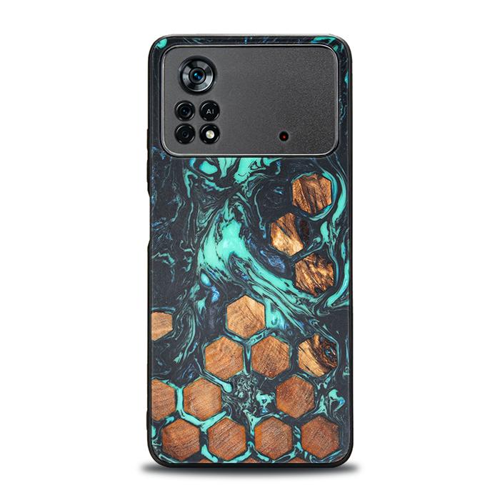 Xiaomi POCO X4 Pro 5G Handyhülle aus Harz und Holz - Synergy#F28