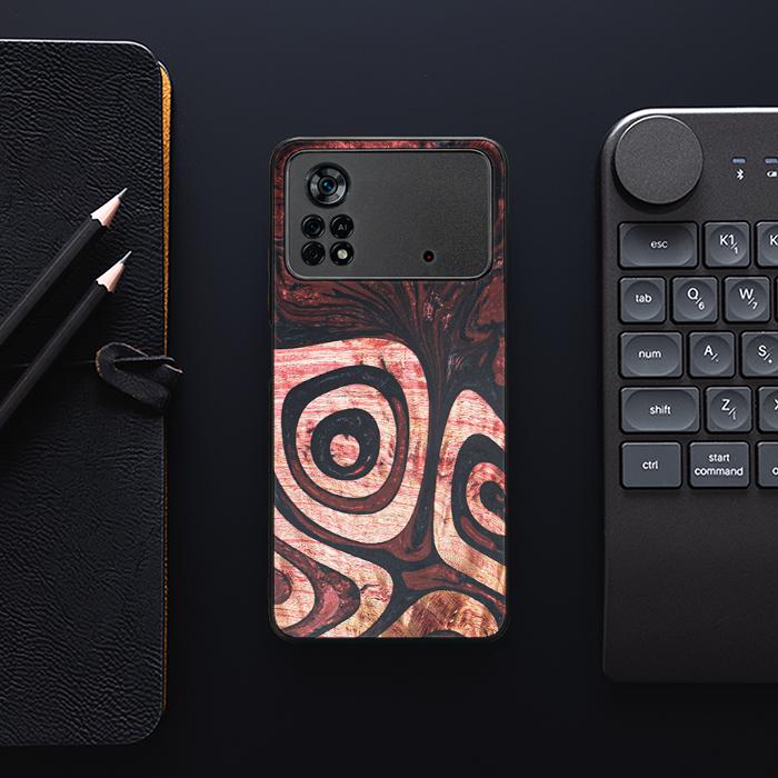 Xiaomi POCO X4 Pro 5G Handyhülle aus Harz und Holz - Synergy#F32