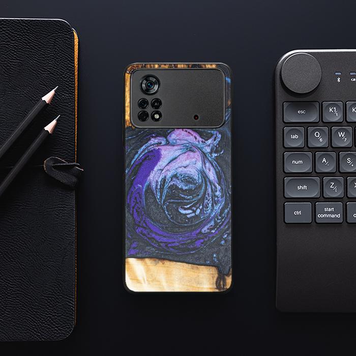 Xiaomi POCO X4 Pro 5G Handyhülle aus Harz und Holz - Synergy#F34