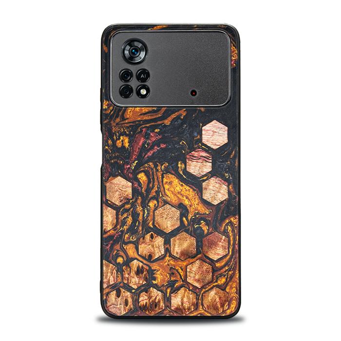 Xiaomi POCO X4 Pro 5G Handyhülle aus Harz und Holz - Synergy#F38