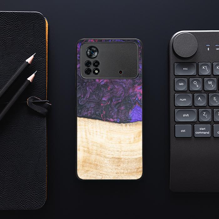 Xiaomi POCO X4 Pro 5G Handyhülle aus Harz und Holz - Synergy#F4