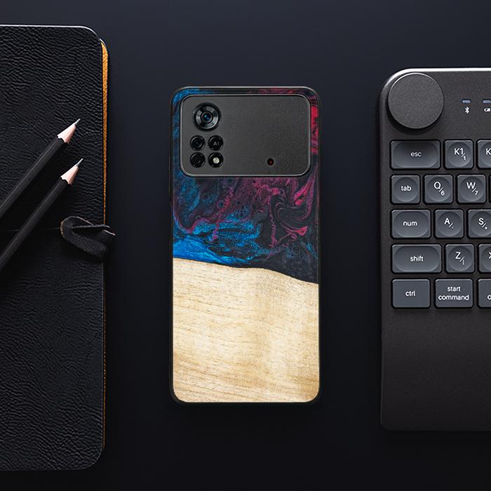 Xiaomi POCO X4 Pro 5G Handyhülle aus Harz und Holz - Synergy#F9