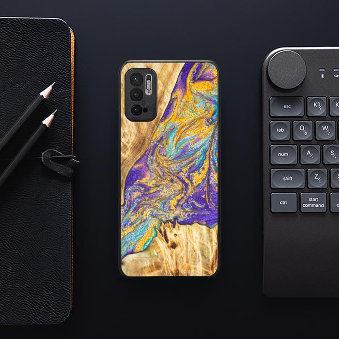 Xiaomi REDMI NOTE 10 5G Resin & Wood Phone Case - SYNERGY#E2