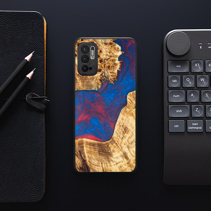 Xiaomi REDMI NOTE 10 5G Handyhülle aus Harz und Holz - Synergy#E10