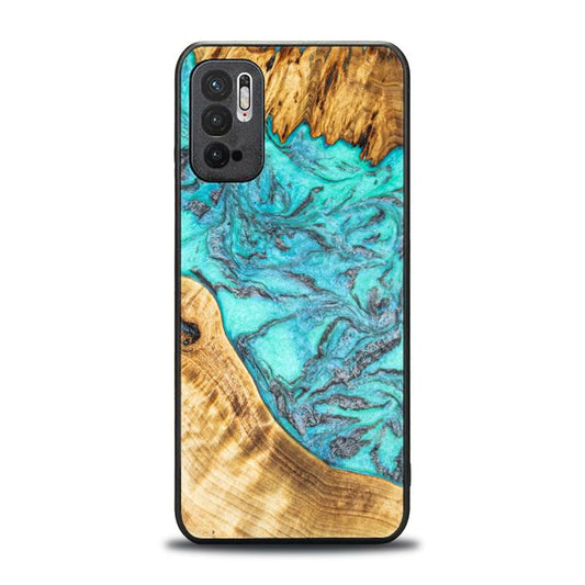 Xiaomi REDMI NOTE 10 5G Handyhülle aus Harz und Holz - Synergy#E13