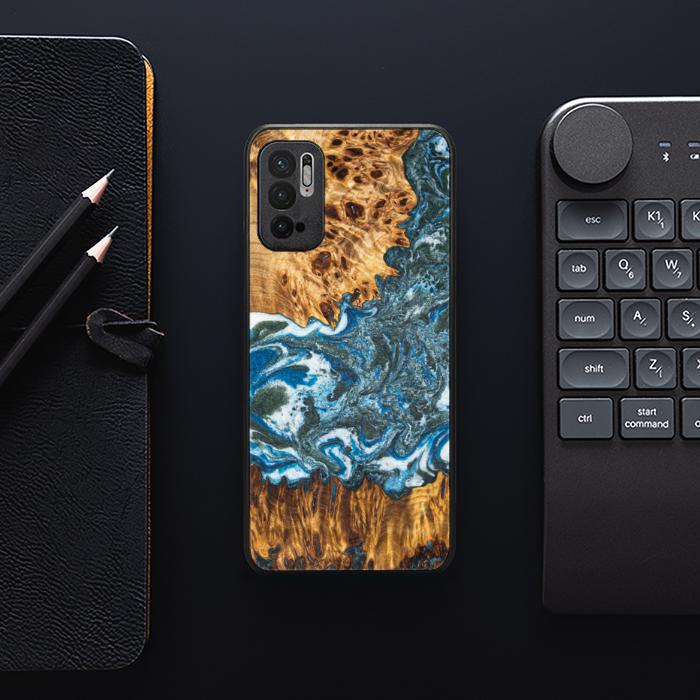 Xiaomi REDMI NOTE 10 5G Handyhülle aus Harz und Holz - Synergy#E17