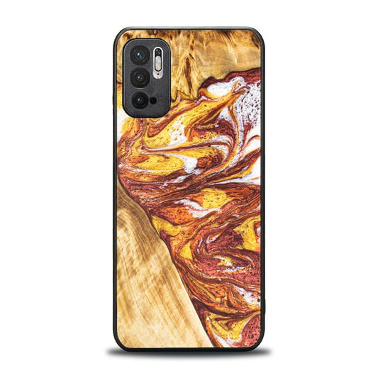 Xiaomi REDMI NOTE 10 5G Handyhülle aus Harz und Holz - Synergy#E4